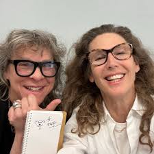 With my old best bear Lori E Seid at rehearsals today for #BirdsOfNewYork