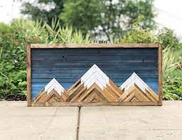 Mountain Wood Wall Art Decor Etsy In 2021 Mountain Wood Wall Art Mountain Wood Art Wood Wall Art Decor