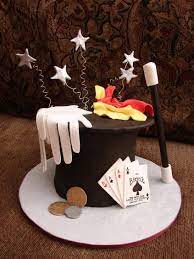 Magic Hat Birthday Cakes Magic Party Magic Birthday Magician Party