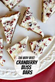 Cranberry Bliss Bars Recipe Cranberry Bliss Bars Cranberry Bliss Bars Recipe Dessert Bars