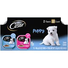 Try our new cesar® simply crafted™ wet food. 12 Pack Cesar Puppy Wet Dog Food Classic Loaf In Sauce Chicken Beef And Lamb Rice Variety Pack 3 5 Oz Easy Peel Trays Walmart Com Walmart Com