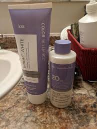 How To Use Ion Color Brilliance Bright White Creme Lightener To Lighten Your Hair A Review Ion Color Brilliance Ion Color Brilliance Brights How To Lighten Hair