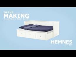 It has a back (solid or slatted) along three sides and comes with two drawers of storage for extra bedding. Ikea Hemnes Daybed Assembly Instructions Youtube