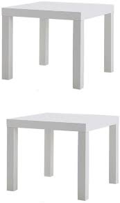 Amazon Com Ikea Table End Side White 2 Pack Lack Furniture Decor