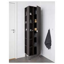 lillangen hoge kast 1 deur 2 afsluitelementen zwartbruin 50x38x194 cm ikea kast 1 deur kast locker kleine badkamer verbouwen