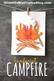 Begin by taking the sponge and cutting into a triangle. 20 Camping Crafts For Kids U Create