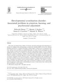 We promote and protect healthy . Pdf Developmental Coordination Disorder Associated Problems In Attention Learning And Psychosocial Adjustment