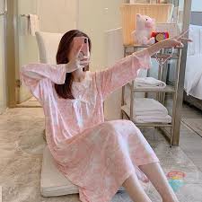 Ready Stock Women S Pajamas Girls Nightdress Home Service Plus Size Sleepdress Nightwear Shopee Malaysia In 2020 Pajamas Women Girls Pajamas Night Dress