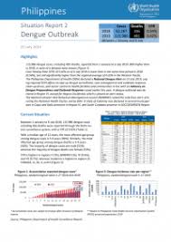 philippines situation report 2 dengue outbreak 25 july