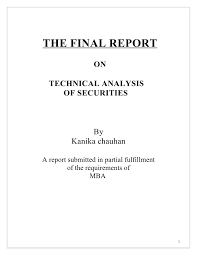 Technical Analysis Of Stocks