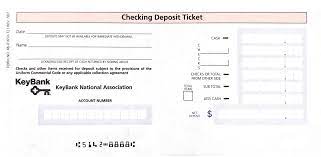 If depositing more than one check, there's space on the back of the deposit slip to avoid having to fill in another. Keybank Deposit Slip Free Printable Template Checkdeposit Io