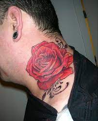 Pin By Goggyjohn John On Body Art And Tattoos Rose Tattoos For Men Rose Tattoos Neck Tattoo For Guys