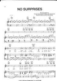 Radiohead tabs, chords, guitar, bass, ukulele chords, power tabs and guitar pro tabs including my iron lung, motion picture soundtrack, myxomatosis, nice dream, no surprises Sheet Music Piano Score Radiohead No Surprises Radiohead No Surprises Piano Sheet Music Radiohead