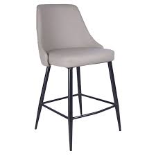 Shop dining table and chairs in miami, nyc, los angeles, san francisco, dallas, houston, atlanta, chicago & toronto. Quentin Light Grey Upholstered Counter Stool At Home