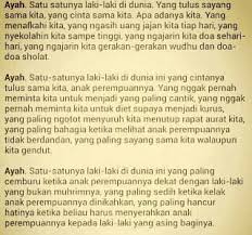 Pin Oleh Rinna Soraya Di Quotes Dengan Gambar Ayah Kata Kata Indah