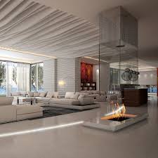 Cette photo montre une cuisine tendance en l avec un évier encastré, un placard à porte plane, des portes de placard en bois clair, une crédence blanche, un électroménager en acier inoxydable, un sol en bois brun, un îlot central, un sol marron et un plan de travail blanc. 3d Model Scene Realistic Modern 3d Model Scene Realistic Modern Vous Etes A La Bonne Adr Maison Moderne Interieur Deco Maison Moderne Interieur Maison Design