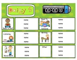 smartboard daily 5 literacy organization chart