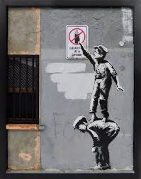 Graffiti artists can trace their origins all the way back to the cavemen. Benny The Kid Graffiti Is A Crime Banksy Tribute Catawiki