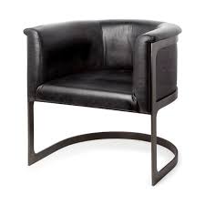 Maybe you would like to learn more about one of these? Retro Leisure Chair Barrel Chair Charcoal Black Leather Gunmetal Iron Barrel Chair Leisure Chair Chair