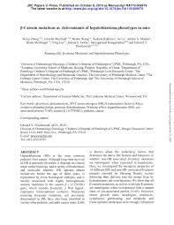 Answer all questions to get your test result. Pdf B Catenin Mutations As Determinants Of Hepatoblastoma Phenotypes In Mice