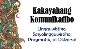 Ito ang pagpapatuloy ng naunang post patungkol sa kakayahang sosyolingguwistiko. Kakayahang Komunikatibo Lingguwistiko Sosyolingguwistiko Pragmatiks At Diskorsal Baitang 11 Youtube