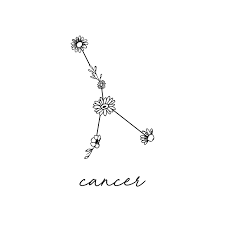 Cancer Floral Zodiac Constellation Rectangular Pillow By Allison Terkelsen Small 17 X 12 Cancer Zodiac Tattoo Astrology Tattoo Cancer Sign Tattoos