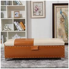 Gyhuji Storage Chest Storage Chest Footrest With Highly Elastic Sponge Filling Ottoman Seat Portabl In 2020 Storage Footstool Portable Storage Space Saving Furniture