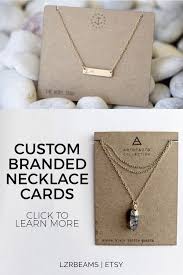 Choose from a variety of beautiful jewelry card templates that you can personalize to coordinate with all your products. Custom Necklace Branded Cards Jewelry Cards Choker Logo Etsy In 2021 Design Your Own Jewelry Custom Necklace Jewelry Card