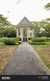 Get in touch with nature in singapore botanic garden. Gazebo White Bandstand Image Photo Free Trial Bigstock