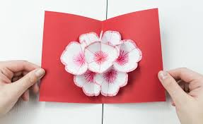 3d Pop Up Blumenkarte Basteln Schones Diy Geschenk Aus Papier Karten Basteln Blumen Blumenkarten Geburtstagskarten Selber Basteln