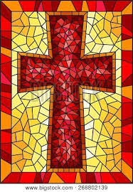 See more ideas about stained glass projects, stained glass, stained glass patterns. The Illustration In Stained Glass Style Painting On Religious Themes Stained Glass Window In The Shape Of A Red Christian Cross On A Yellow Background With Frame Poster Id 266802139