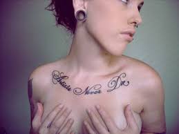 Chest Name Tattoo Ideas Chest Tattoos For Women Tattoos For Women Tattoo Lettering