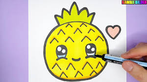 Weitere ideen zu malen, malen lernen, malen und zeichnen. Kawaii Ananas Zeichnen Und Malen Kawaii Bilder