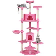 Maybe you would like to learn more about one of these? I Pet Cat Tree 203cm Trees Scratching Post Scratcher Tower Condo House Furniture Wood Pink Wholesale Pet Warehouse