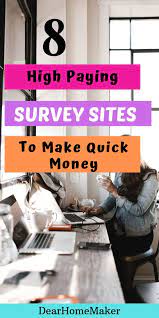 8 Best Survey Companies To Make Some Extra Money Dear Home Maker Survey Companies Extra Money Make Money Blogging