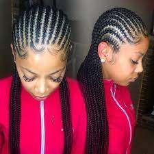 Cornrow hairstyles short straight back with beads : Feed In Braids To The Back Sleek Braid Braided Hairstyles Cornrow Hairstyles