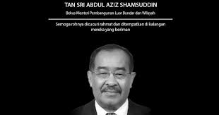 Menurut catatan di laman facebook majlis perundingan melayu (mpm), abdul aziz meninggal dunia pada pukul 11.52 malam. Abdul Aziz Shamsuddin S Death Agong Extends Condolences