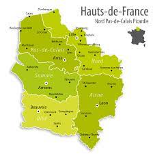 Carte des nouvelles régions de france. Carte Des Hauts De France Hauts De France Carte Des Villes Departements Politique