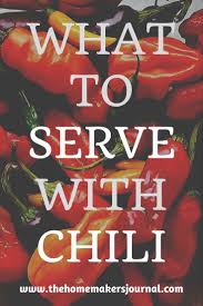 The perfect complement to chili; What To Serve With Chili Chili Dinner Menu Chili Dinner Chili Side Dishes