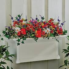 These images are to be. Dress Up Your Windows With A Beautiful Lighted Wildflower Window Box Window Box Flowers Fake Flowers Decor Artificial Plants Decor