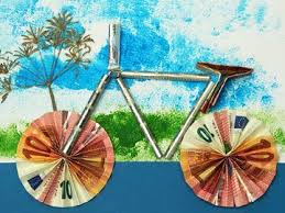 Ein Fahrrad Als Geldgeschenk Geldgeschenk Fahrrad Basteln Geldgeschenke Basteln Geldgeschenk Fahrrad