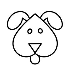 The ear should be about half the size of our dog's face. How To Draw An Easy Cute Cartoon Dog Dog Drawing Simple Easy Animal Drawings Dog Face Drawing
