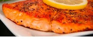 Salmon Baked With Tomatoes Onions And Mayonnaise Lutong Pinoy Baked Salmon Recipes Salmon Recipes