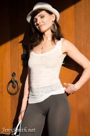 Jeny Smith public transparent yoga pants cameltoe