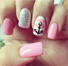 60 Cute Anchor Nail Designs Cuded Anchor Nail Designs Nautical Nails Trendy Nails