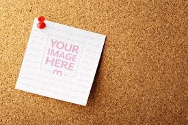 Pin Your Idea Onto The Message Board With This Mockup Template Featuring A Paper Message On A Corkboard Make An Image To Illust Cork Board Mockup Paper Mockup