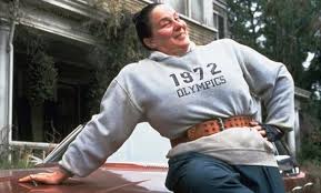 Reversed harley quinn and the joker costume; This Little Girl Won World Book Day By Dressing As Ms Trunchbull From Matilda