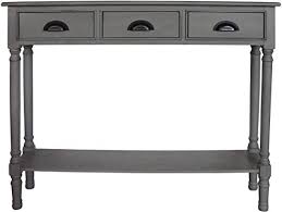 New Urbanest Burlington Console Table 3 Drawers 32 Inch Tall 39 1 2 Inch Wide 9 Inch Deep Vendee Gray Online Gotopratedseller In 2020 Furniture Wood Console Table Console Table