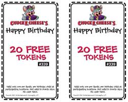 Best 2020 Chuck E Cheese Coupons Free Tokens Tickets Chuck E Cheese Birthday Chuck E Cheese Birthday Coupons