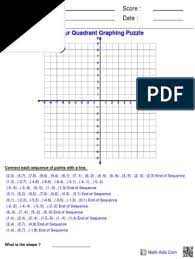 Explore more like four quadrant graphing puzzle worksheets. Graphing Four Ordered Puzzle Teaching Mathematics